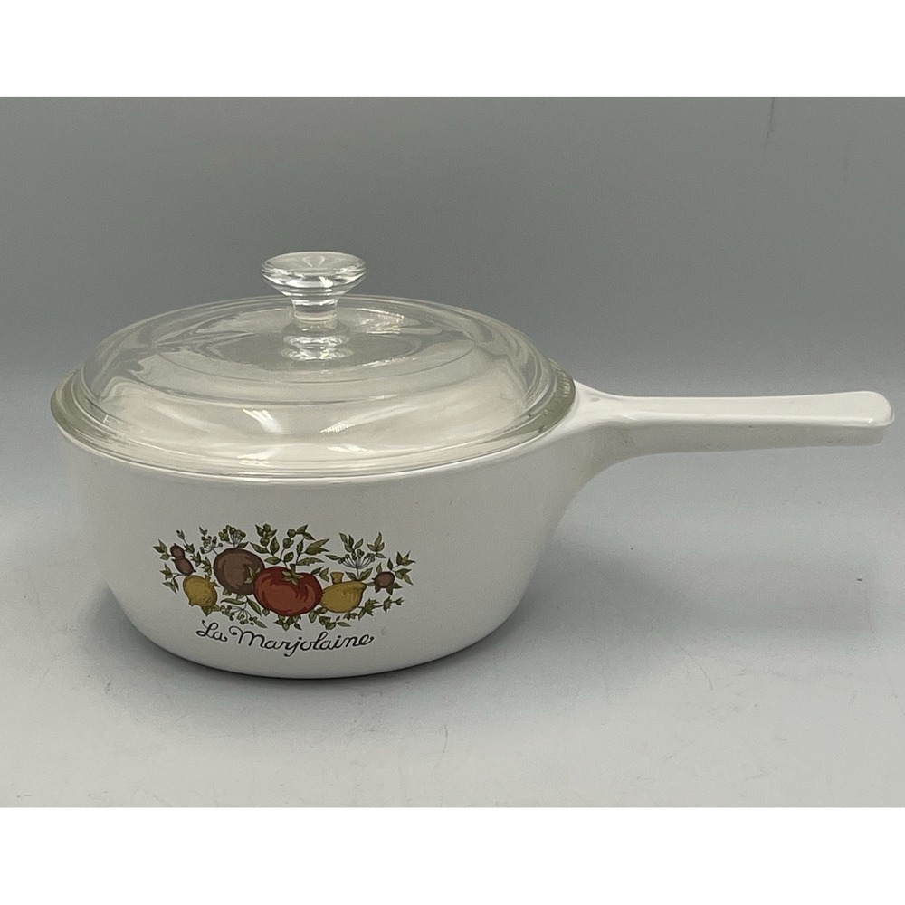 Vintage Corning Ware Spice of Life 1.5 Pint La Marjolaine P-82-B Sauce Pan w/Lid
